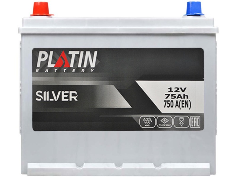 Акумулятор PLATIN Silver Asia SMF 75Ah(Аг) 750A L+